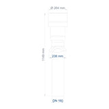 POLOPLAST PO ISO Roof Hood POLO-KWL DN 160 – 03558