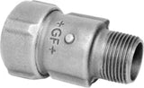 FISCHER GEORG FITTINGS Primofit Transition fitting with male thread, 3/4" for steel pipes, black – 775207052