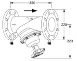 TA TA-STAF* Balancing Valve No. 52186090 PN16 DN 100 – 52 186-090