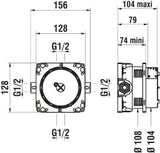 LAUFEN Laufen Passion UP concealed unit light with pre-shut-off valve – HF574037000000