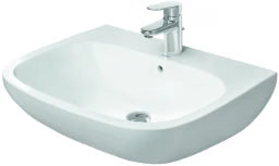 DURAVIT Duravit D-Code Washbasin 650x500mm with overflow, with tap platform, white – 23106500002