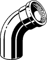 VIEGA Viega Elbow 45 Degree with SC-Contur Temponox XL 1726.1XL in 88.9mm Stainless Steel – 810 054