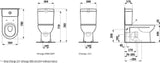 LAUFEN Laufen Pro Floor-standing Washdown WC for surface-mounted cistern with Vario outlet 360x700 white – H8249580000001