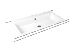 KALDEWEI Kaldewei Einbauwaschtisch PURO Mod.3151 600x460, alpinweiß,PEFF,AD,m. 1HL  – 900106013001