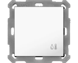MDT KNX 55 x 55 mm Objektregler reinweiß glänzend Up   – SCN-RTR55O.01