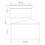 POLOPLAST PO Transition Pipe POLO-KAL NG DN 160/110 – 02287