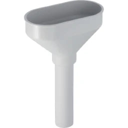 GEBERIT GE Trichter oval f. mehrere Anschluesse d40mm, ohne Rand, weiss, PP   – 152.378.11.1