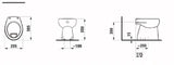 LAUFEN Laufen Florakids Close-Coupled WC, washdown, 6-liter, white – H8220370000271