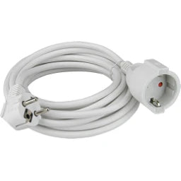 GEBRO Schutzkontakt-Verlängerungskabel 3m H05VV-F 3G1,5 mm² weiß   – K2603