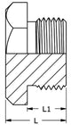 NORDS Nords Hex Plug R-236 1/2" Mat. 1.4404 / 316L – 11-0236-04