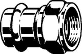 VIEGA Viega Verschraubung mit SC Sanpress 2263 flachdichtend in 15mm x G1 Sibr   – 305 000
