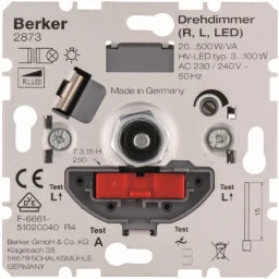 BERKER Rotary Dimmer LV with Soft Detent Home Electronics - 2873