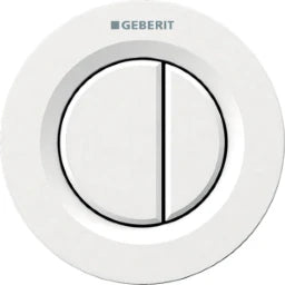 GEBERIT GE Fernbetaetigung Typ01 UP 2-Mengen weiss, round   – 116.042.11.1